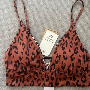 Billabong Spotted in Paradise Reversible Cami V-neck NWT Bikini Top Size: M